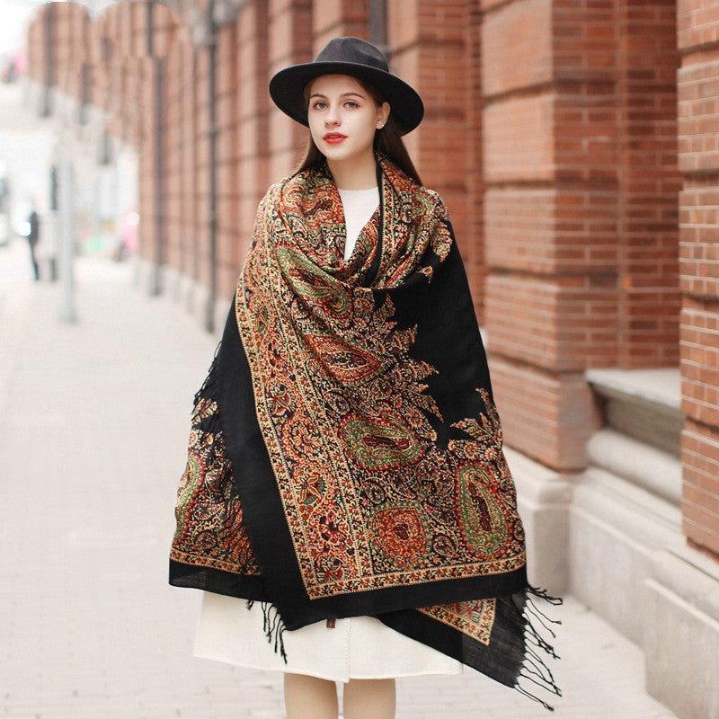 Women's Dual-use Cape Oversized Shawl For Autumn