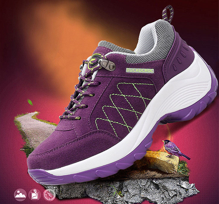 Increased frosted casual shoes