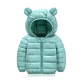 Children's cotton-padded jacket with thin ears down jacket