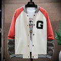 Men's Baseball Collar Clothes Jacket Korean Style Trend Loose Outer Wear Sweater