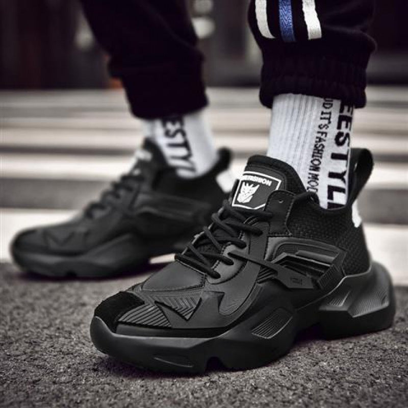 Dark Ares Sneakers Spring And Summer Breathable Black Running Daddy Blade Iron Riding Net Red Shoes Men'S Trendy Shoes