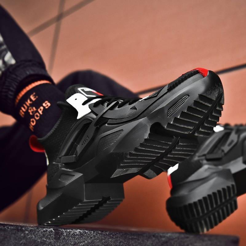 Dark Ares Sneakers Spring And Summer Breathable Black Running Daddy Blade Iron Riding Net Red Shoes Men'S Trendy Shoes