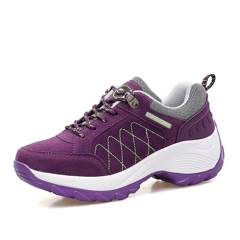 Increased frosted casual shoes