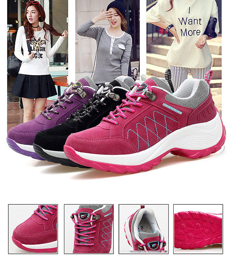 Increased frosted casual shoes
