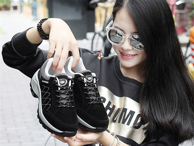 Increased frosted casual shoes