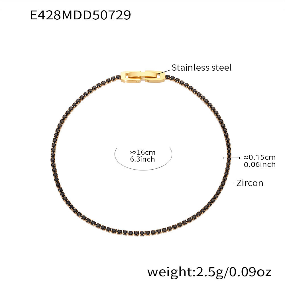 Super Full-Diamond Fine Ring Bracelet