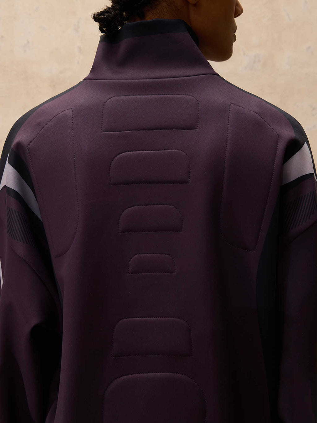 Racing-inspired Contrast-color Turtleneck Long-sleeve T-shirt