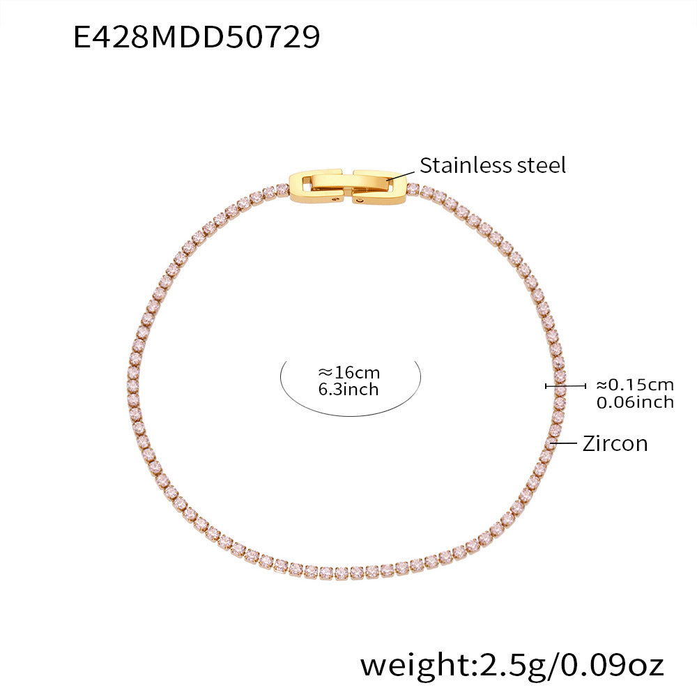Super Full-Diamond Fine Ring Bracelet