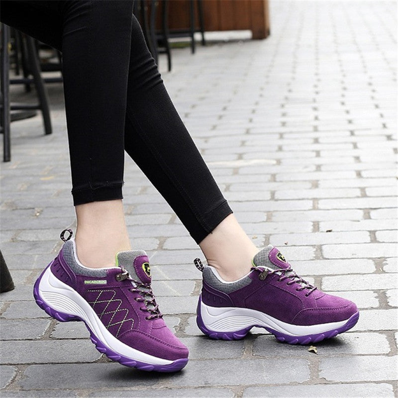 Increased frosted casual shoes