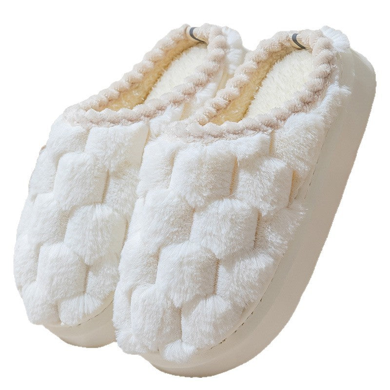 Women's Indoor Non-slip Thick Bottom And Warm Keeping Cotton Slippers