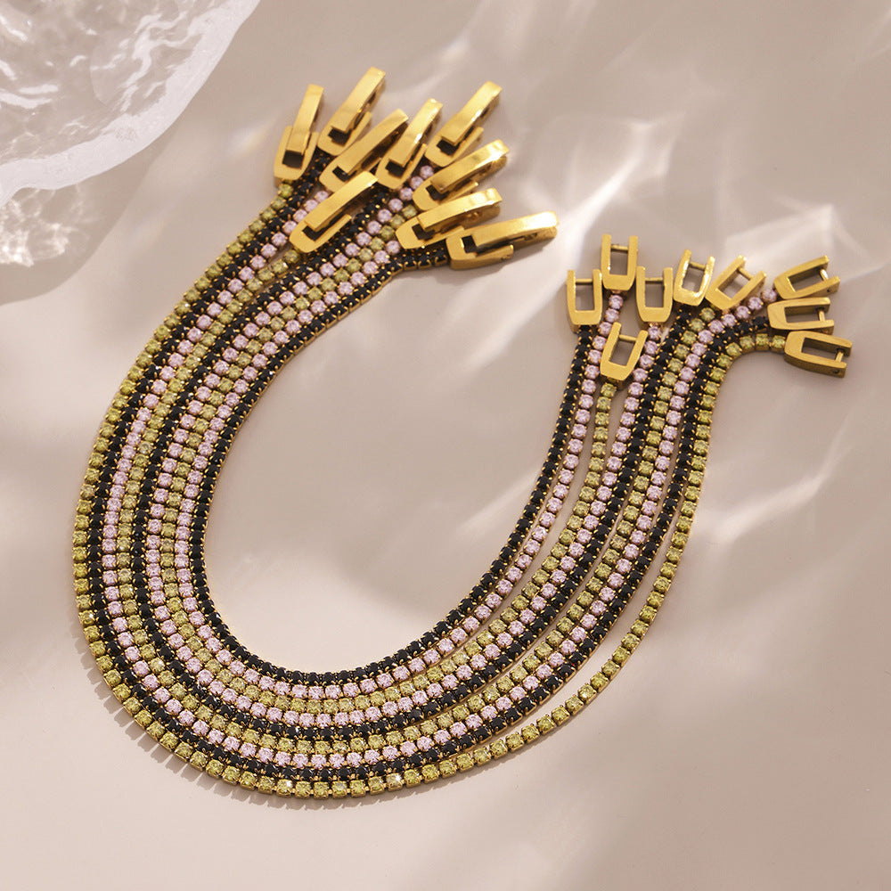 Super Full-Diamond Fine Ring Bracelet