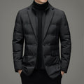 Men's Winter Down Jacket with Scarf Collar - Cold-Proof Coat