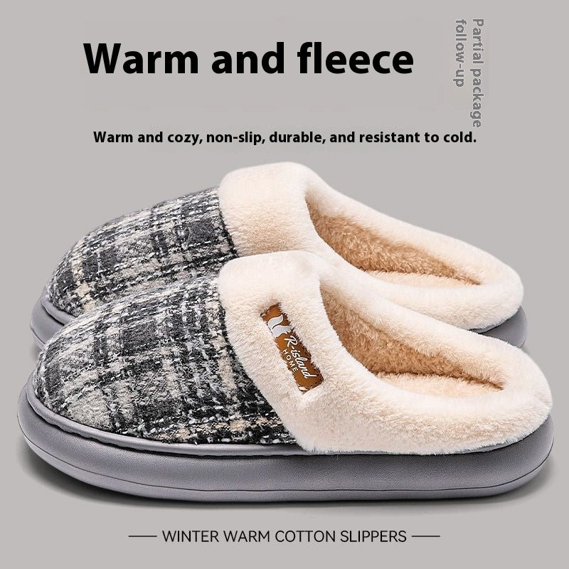 Women's Thick Bottom Non Slip Cotton Slippers