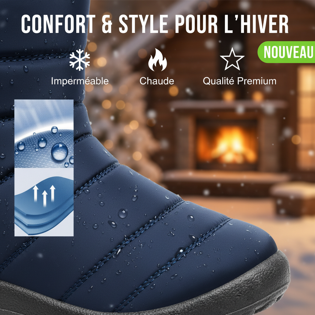 Winter Snow Boots Women Waterproof Shoes Warm Ankle Boots